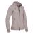 Lyre Full Zip Hooded Dame GREY 3XL Hettejakke i bomullsmiks 