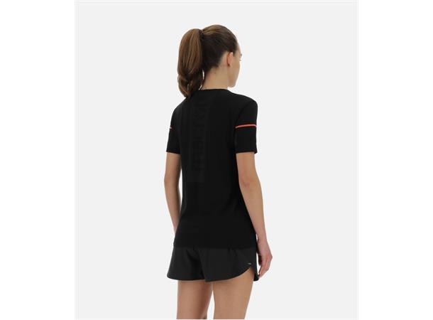 Run Kona Margot SS Woman BLK/NCOR XS Sømløs løpe t-skjorte til dame 